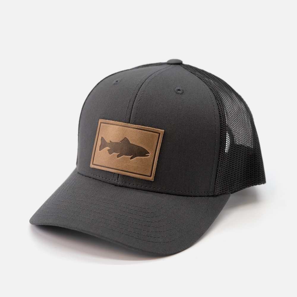 Fish Leather Patch Men’s Hat